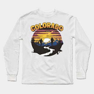 Colorado Vintage Outoor Design Long Sleeve T-Shirt